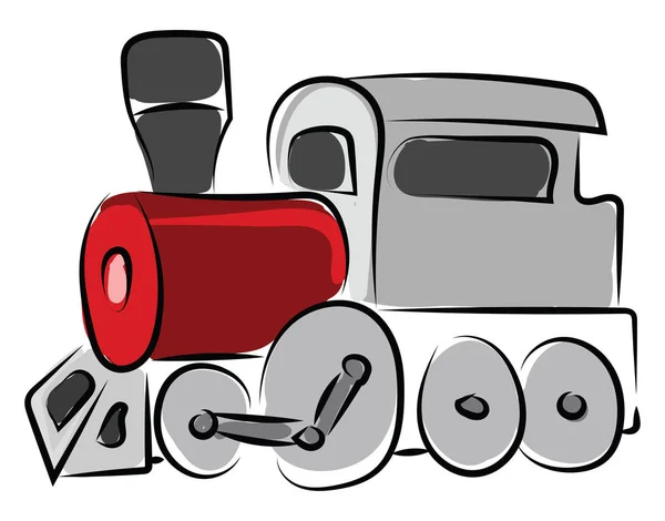 Rysunek pociągu, ilustracja, wektor na białym tle. — Wektor stockowy