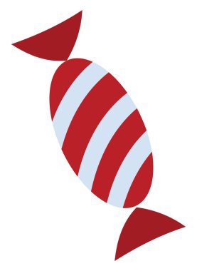 Sarılmış şeker, illüstrasyon, beyaz arka plan üzerinde vektör.