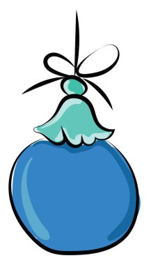 Noel topu, illüstrasyon, beyaz arka plan vektör.