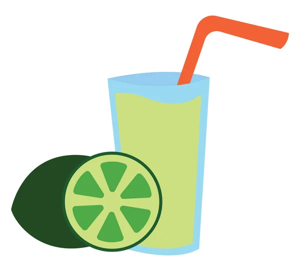 Citrusjuice, illustration, vektor på vit bakgrund. — Stock vektor