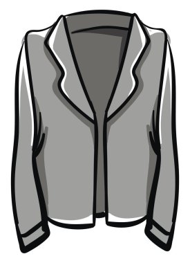 Erkek blazer, illüstrasyon, beyaz arka plan üzerinde vektör.