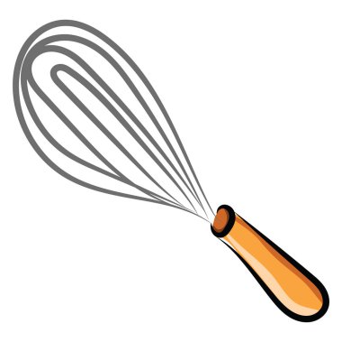 El karıştırıcı çizim, illüstrasyon, beyaz arka plan vektör.