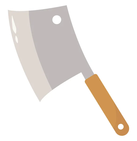 Cuchillo de cocina, ilustración, vector sobre fondo blanco. — Archivo Imágenes Vectoriales