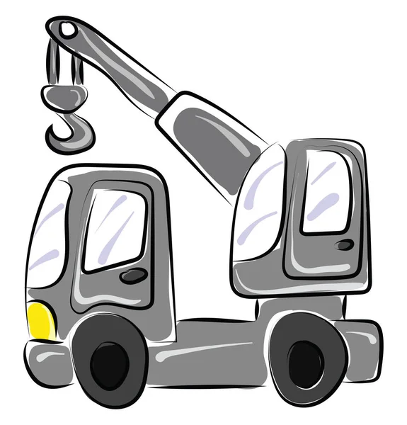 Chariot élévateur, illustration, vecteur sur fond blanc . — Image vectorielle