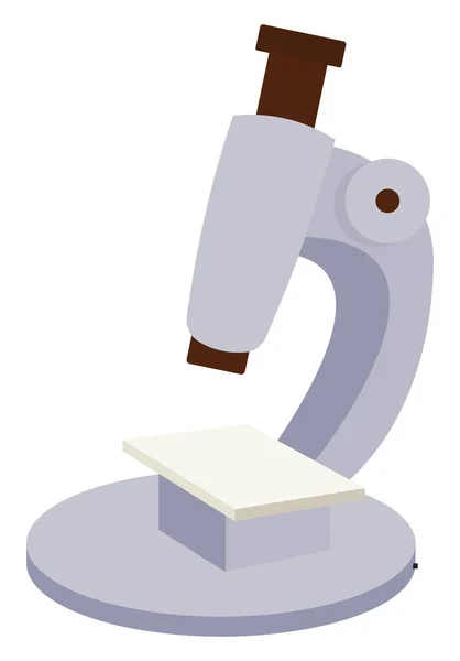 Microscope, illustration, vector on white background. — Stock Vector