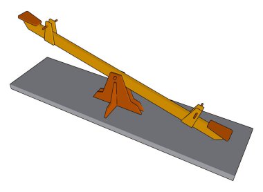 Sallanan sandalye, illüstrasyon, beyaz arkaplanda vektör.