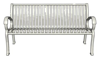 Beyaz bank, illüstrasyon, beyaz arka plan üzerinde vektör.