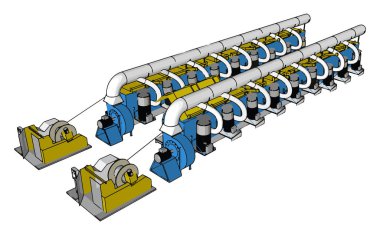 Makine çizgileri, illüstrasyon, beyaz arka plan üzerinde vektör.