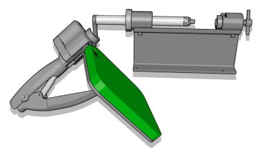 Nesne aracı, çizim, beyaz arka plan üzerinde vektör.