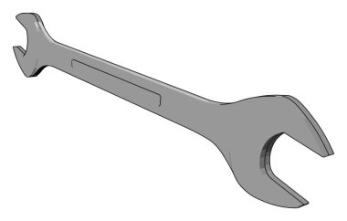 Anahtar, illüstrasyon, beyaz arka plan üzerinde vektör.