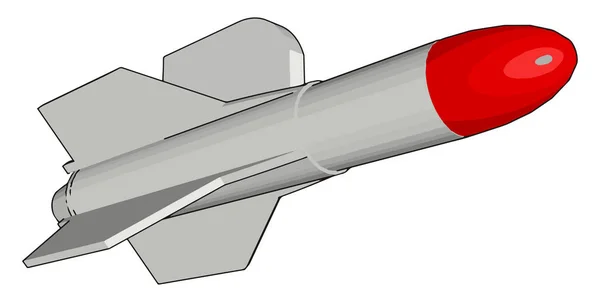 Raket, illustration, vektor på vit bakgrund. — Stock vektor