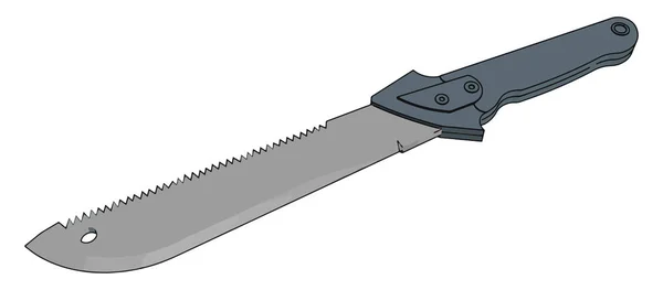 Cuchillo grande, ilustración, vector sobre fondo blanco . — Archivo Imágenes Vectoriales