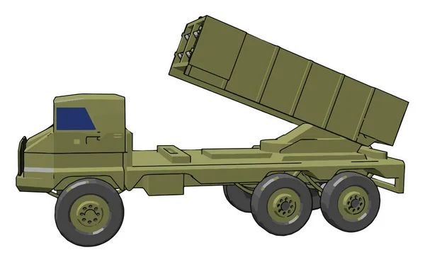 Luftvärns försvar, illustration, vektor på vit bakgrund. — Stock vektor