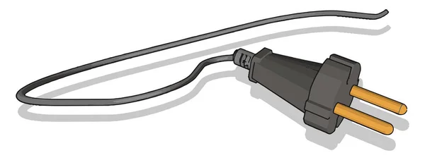Електричний кабель, ілюстрація, вектор на білому тлі . — стоковий вектор