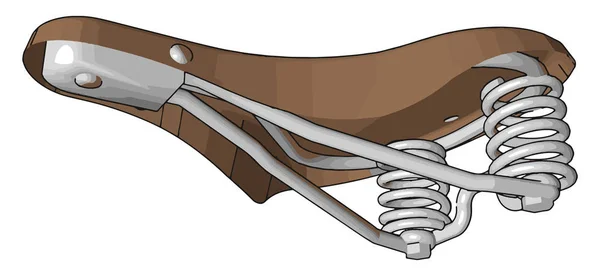 Велосипедне сидіння, ілюстрація, вектор на білому тлі . — стоковий вектор