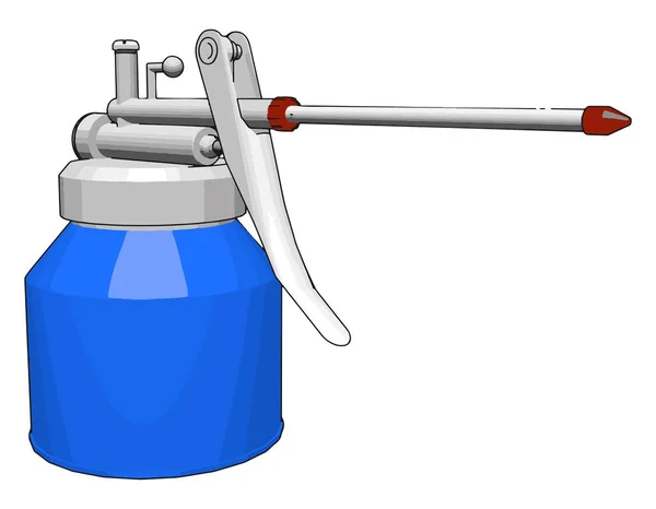 Máquina de solda azul, ilustração, vetor no fundo branco . —  Vetores de Stock