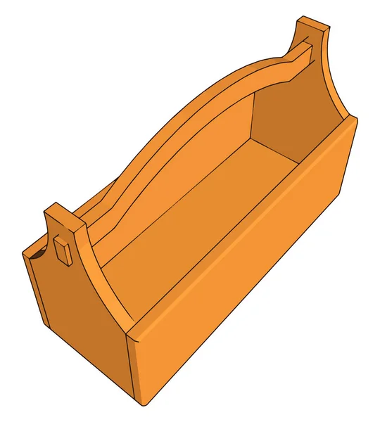 Caja de herramientas naranja, ilustración, vector sobre fondo blanco . — Archivo Imágenes Vectoriales