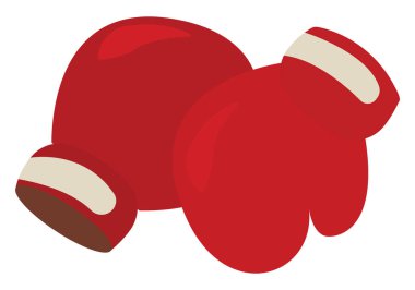 Boks eldivenleri, illüstrasyon, beyaz arkaplan vektörü.