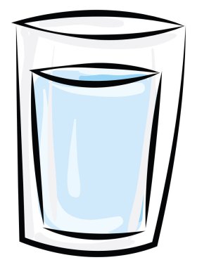 Beyaz arka plan üzerinde süt, illüstrasyon, vektör ile Fincan.