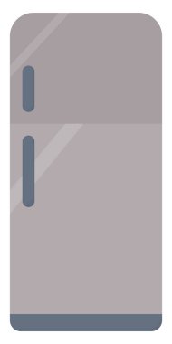 Buzdolabı, illüstrasyon, beyaz arka plan üzerinde vektör.