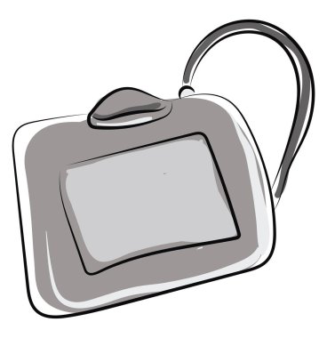 Tablet, illüstrasyon, beyaz arka plan üzerinde vektör.