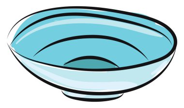 Mavi plaka, illüstrasyon, beyaz arka plan üzerinde vektör.