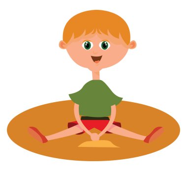 Sandbox, illüstrasyon, beyaz arka plan üzerinde vektör.