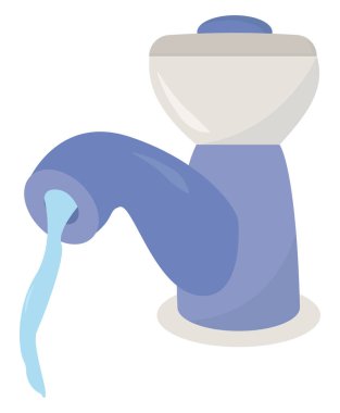 Beyaz arka planda su, illüstrasyon, vektör.