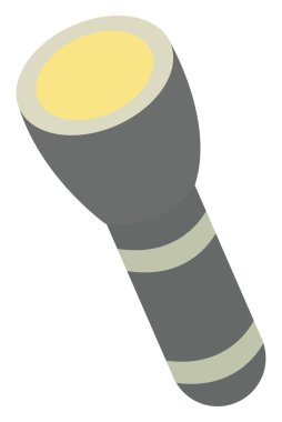 El feneri, illüstrasyon, beyaz arkaplan üzerindeki vektör.