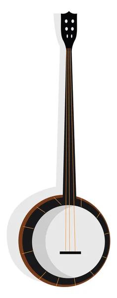 Instrumento Banjo, ilustración, vector sobre fondo blanco . — Vector de stock