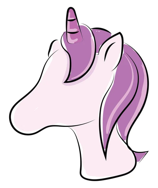 紫色马，插图，白色背景的矢量. — 图库矢量图片