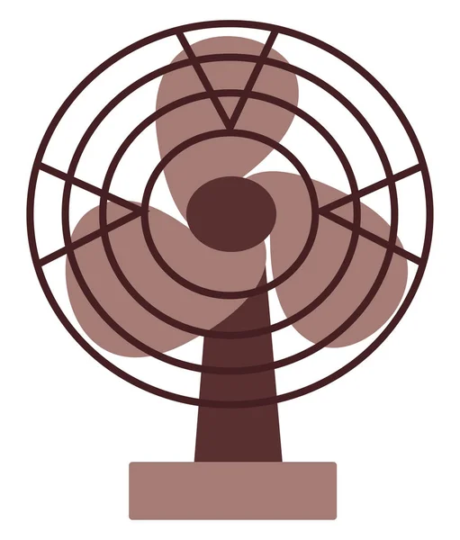 Ventilador pequeño, ilustración, vector sobre fondo blanco . — Archivo Imágenes Vectoriales