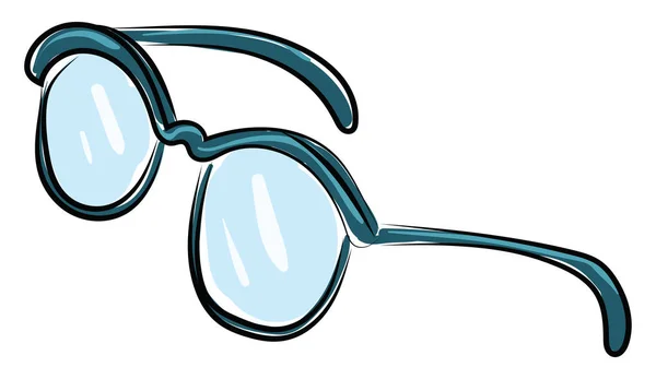 안경, 일러스트레이션, 흰색 배경의 벡터. — 스톡 벡터