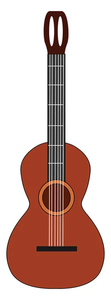 Gitarre, Illustration, Vektor auf weißem Hintergrund. — Stockvektor