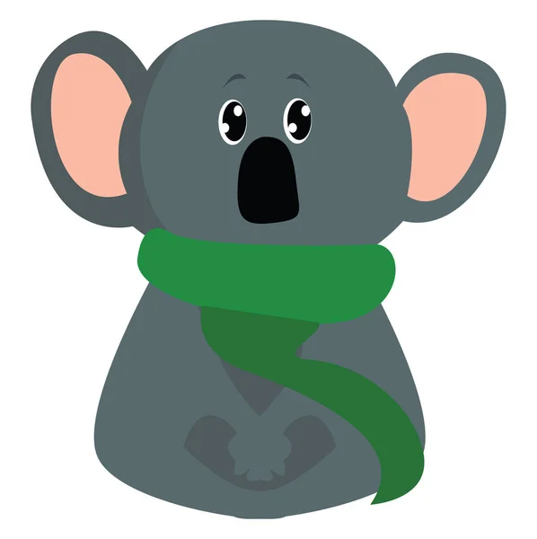 Petit koala, illustration, vecteur sur fond blanc . — Image vectorielle