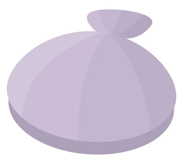 Paarse shell, illustratie, vector op witte achtergrond. — Stockvector