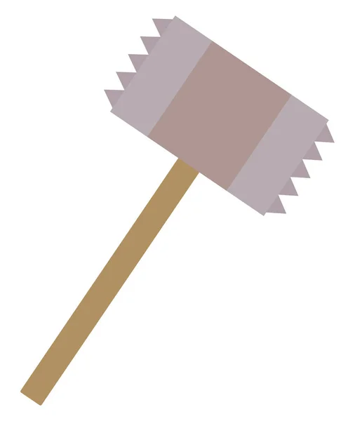 Steak hamer, illustratie, vector op witte achtergrond. — Stockvector