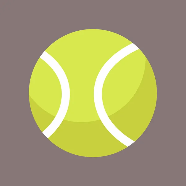 Tennis bal, illustratie, vector op witte achtergrond. — Stockvector