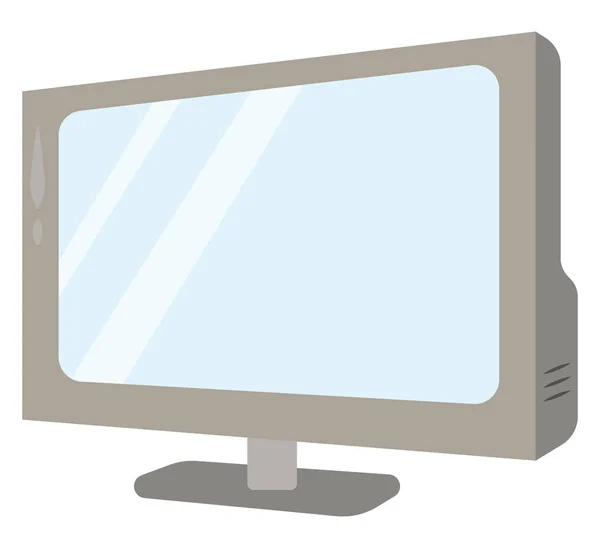 Alter Fernseher, Illustration, Vektor auf weißem Hintergrund. — Stockvektor