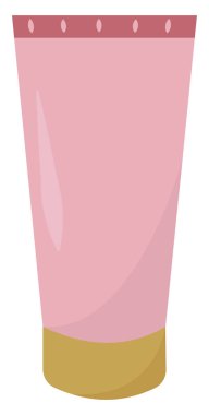 Pembe tüp, illüstrasyon, beyaz arka plan üzerinde vektör.