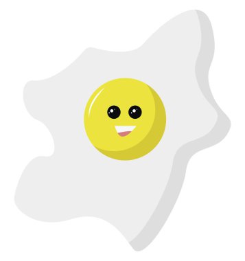 Kırık yumurta, illüstrasyon, beyaz arka planda vektör.