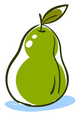 Taze guava, illüstrasyon, beyaz arka plan vektör.