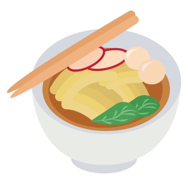 Erişte gıda, illüstrasyon, beyaz arka plan üzerinde vektör.