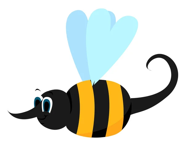 Μέλισσα, εικονογράφηση, διάνυσμα σε λευκό φόντο. — Διανυσματικό Αρχείο