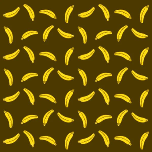 Bananentapete, Illustration, Vektor auf weißem Hintergrund. — Stockvektor