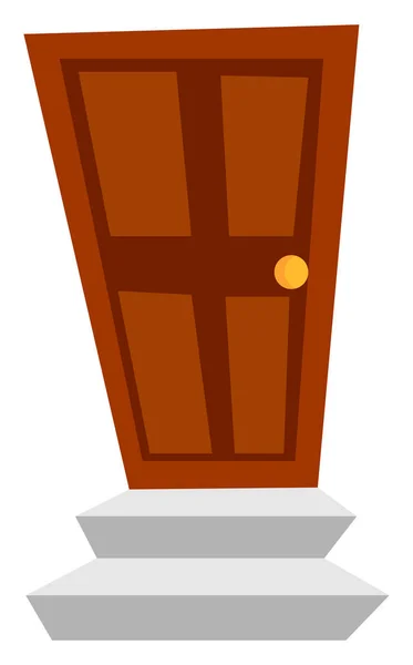 Puerta, ilustración, vector sobre fondo blanco . — Vector de stock