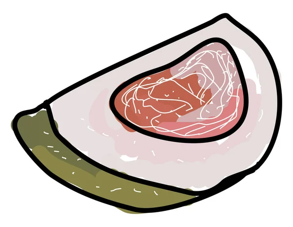 Pomelo, ilustração, vetor sobre fundo branco . — Vetor de Stock