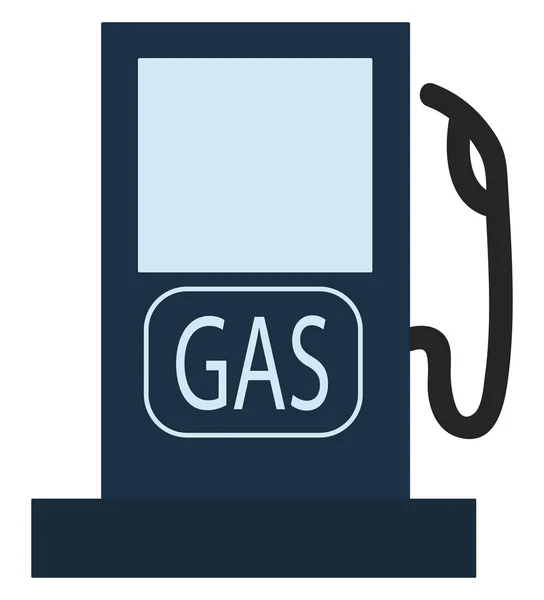 Bomba de gas azul, ilustración, vector sobre fondo blanco . — Archivo Imágenes Vectoriales