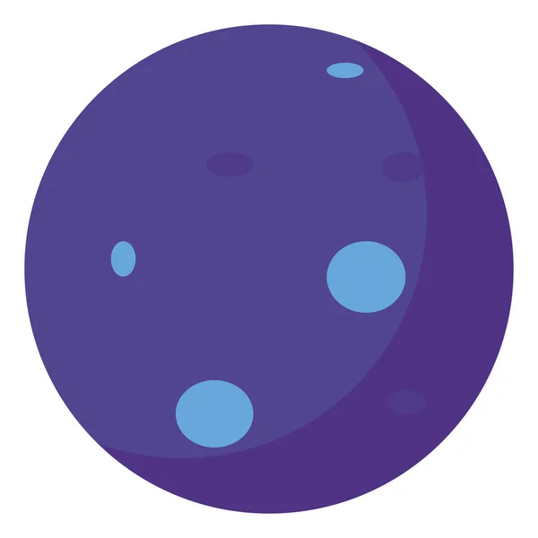 Neptunus planeet, illustratie, vector op witte achtergrond. — Stockvector