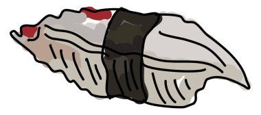 Ahtapot, illüstrasyon, beyaz arka plan vektör.